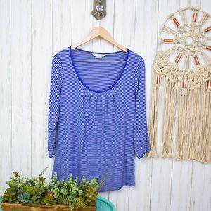 Boden Tops - Boden Striped 3/4 Sleeve Shirt Boden Tops - Boden Striped 3/4 Sleeve Shirt